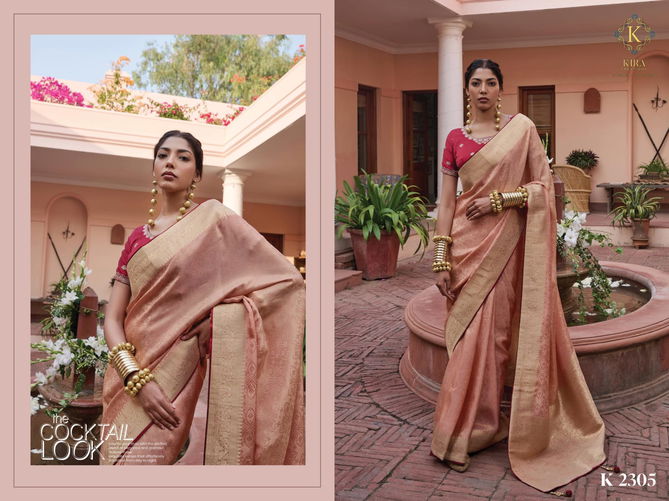 Kyara Silk Vol 1 By Kira K 1901 To 1906 Viscose Wedding Wear Sarees Wholesale Suppliers In India